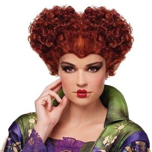Koonfan Short Curly Wig-Teeth,Necklace,Earrings Halloween Costume-Sanderson Wig